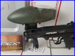 Tippmann A5 A-5 Marker Paintball Gun With Apex Barrel & Upgraded Cyclone T4#318