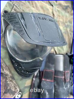 Tippmann A5 Paintball Gun Marker Hopper Mask Accessories Lot, Tested