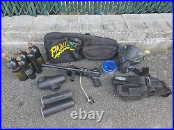 Tippmann A5 Paintball Marker Gun with Ammo Belt Mask CO2 Bottles Bag UNTESTED