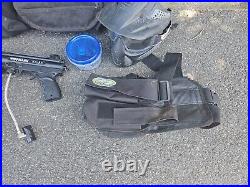 Tippmann A5 Paintball Marker Gun with Ammo Belt Mask CO2 Bottles Bag UNTESTED