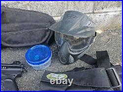 Tippmann A5 Paintball Marker Gun with Ammo Belt Mask CO2 Bottles Bag UNTESTED