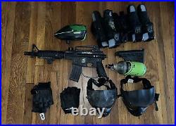 Tippmann Alpha Black Elite US Army Paintball Gun + Lots of Accessories