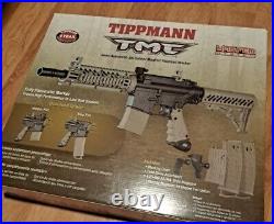 Tippmann Black-tan TMC MAGFED Paintball Marker Gun semi-automatic. 68 caliber