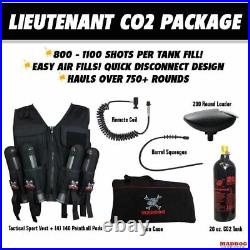 Tippmann Cronus Tactical LT Sport Vest Paintball Gun Package Olive