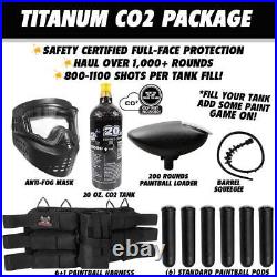 Tippmann Cronus Tactical Titanium CO2 Paintball Gun Marker Starter Package