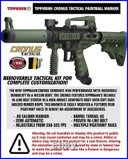 Tippmann Cronus Tactical Titanium CO2 Paintball Gun Marker Starter Package