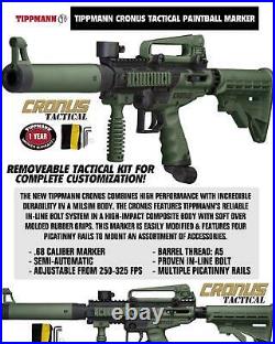 Tippmann Maddog Cronus Tactical HPA Paintball Gun Starter Package Olive