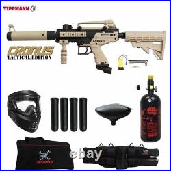 Details about   Maddog Tippmann Cronus Basic Protective HPA Paintball Gun Starter Package Tan 