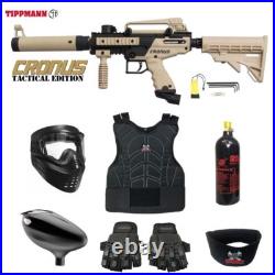 Tippmann Maddog Cronus Tactical Protective CO2 Paintball Gun Package Tan