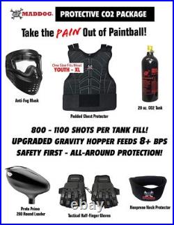 Tippmann Maddog Cronus Tactical Protective CO2 Paintball Gun Package Tan