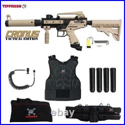 Tippmann Maddog Cronus Tactical Sergeant Paintball Gun Marker Package Tan