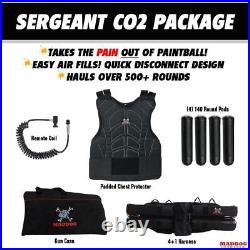 Tippmann Maddog Cronus Tactical Sergeant Paintball Gun Marker Package Tan