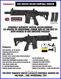 Tippmann Maddog TMC MAGFED Tactical Red Dot Paintball Gun Package