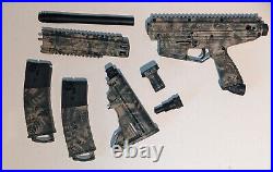 Tippmann Stormer Elite. 68 Cal Custom Camo Dual Paintball Marker Magfed Gun