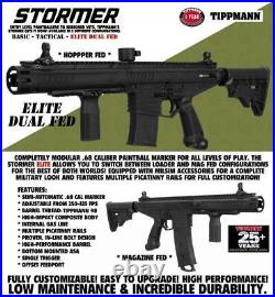 Tippmann Stormer Elite Dual Fed Semi-Automatic. 68 Caliber Paintball Gun 14913