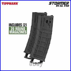 Tippmann Stormer Elite Dual Fed Semi-Automatic. 68 Caliber Paintball Gun 14913