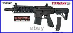 Tippmann TMC M4 Magfed Paintball Gun. 68 Caliber Marker Black Mag Fed