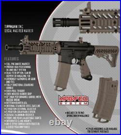 Tippmann TMC MAGFED Paintball Marker Gun Black / Tan