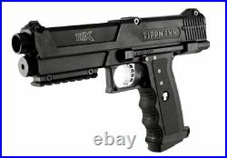 Tippmann TPX TiPX Paintball Pistol Marker with Case + 2 Clips Black. 68 Cal Gun