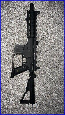 Tippmann US ARMY PROJECT SALVO Paintball Gun with Folding Sniper/CQB Stock