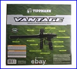 Tippmann Vantage. 68 Caliber Semi-Automatic Paintball Marker Gun Black