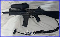 Tippmann X7 Paintball Gun With Cyclone Feed & Commando Gas-Thru Stock & Air Hose