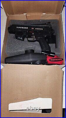 Tippmann X7 Phenom Electronic Paintball Marker READ DESCRIPTION. Full Setup