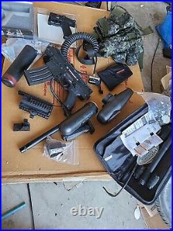 Tippmann X7 With Electronic Upgrade Paintball Marker With Many Accessories Extras