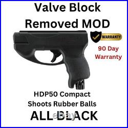 Umarex All Black HDP50 Compact Rubber Ball Pistol Max Power No VALVE BLOCK