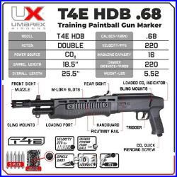 Umarex HDB68 Paintball Marker + Axeon Red Dot Sight, 100 Balls & 5 CO2 (2292140)