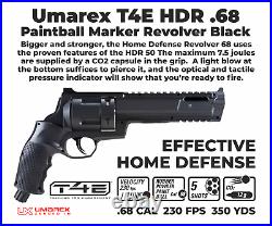 Umarex HDR Paintball Gun. 68 Cal with Rubber Balls and CO2 Bundle