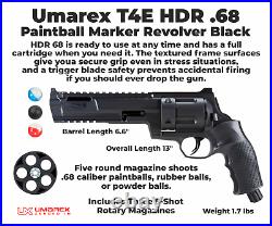 Umarex HDR Paintball Gun. 68 Cal with Rubber Balls and CO2 Bundle