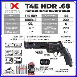 Umarex HDR68 Paintball Revolver + 50 Paintsoft Balls & 5 CO2 (2292138)