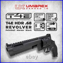 Umarex HDR68 Paintball Revolver with Red Dot Sight, 50 Paintsoft Balls & CO2 T4E