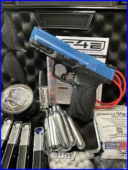 Umarex S&W M&P9 M2.0 T4E. 43 Blue Black Paintball Pistol with Paintballs Bundle