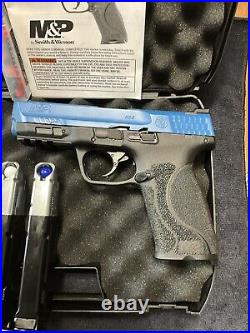 Umarex S&W M&P9 M2.0 T4E. 43 Blue Black Paintball Pistol with Paintballs Bundle