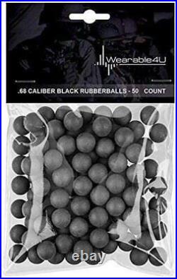 Umarex T4E HDS Shotgun. 68 Caliber Paintball Marker with Rubber Balls Bundle