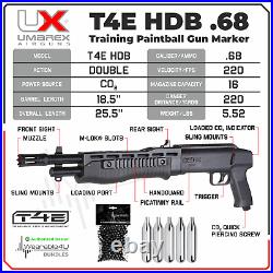 Umarex T4E TB. 68 Caliber CO2 Paintball Marker with 5x CO2 and 100x Rubber Balls