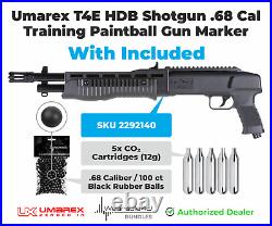 Umarex T4E TB. 68 Caliber CO2 Paintball Marker with 5x CO2 and 100x Rubber Balls