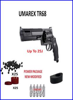 Umarex T4E TR68.68 Cal Paintball Revolver CO2 POWER PACKAGE Up To 25J