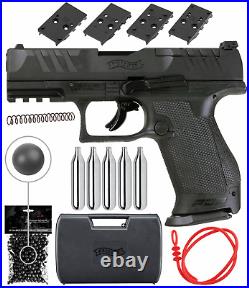 Umarex T4E Walther PDP Compact CO2.43 Cal Paintball Marker withCO2 & Rubber Balls