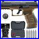 Umarex T4E Walther PPQ M2.43 Cal FDE Paintball Pistol with100 Rubber Balls & CO2