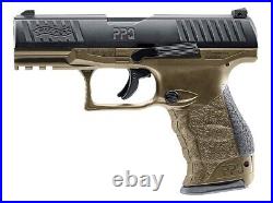 Umarex T4E Walther PPQ M2.43 Cal FDE Paintball Pistol with100 Rubber Balls & CO2