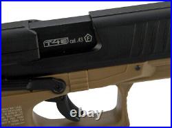 Umarex T4E Walther PPQ M2.43 Cal FDE Paintball Pistol with100 Rubber Balls & CO2