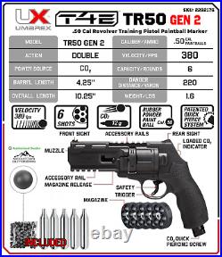 Umarex TR50 Paintball Revolver with 50 Training Balls & 5 CO2 GEN 2 (2292176)