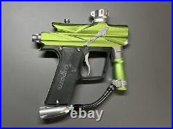 Used Azodin Blitz 3 Electronic Paintball Marker Green/Silver Woodsball Gun