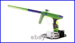 Used DLX Luxe ICE Paintball Marker Gun with Case Green/Purple