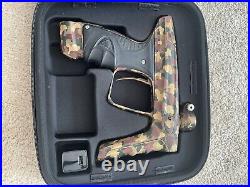 Used DLX Luxe X Electronic Paintball Gun Marker with Case Camo