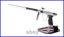 Used DLX Luxe X Paintball Marker Gun with Case Silver/Pewter