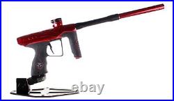 Used Dye DLS Electronic Paintball Marker Gun with V2 Core with Case Red Black